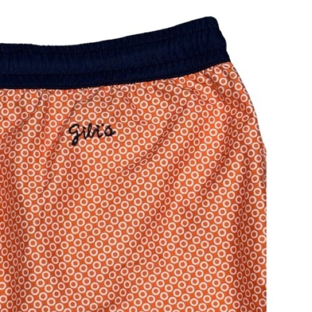 131 GILI'S Men's Komodo Swim Shorts, Orange/ Navy, XXL - Picture 5 of 7